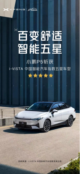 【新闻稿】小鹏p5 获i-vista中国智能汽车指数五星车型 自研实力打造智能家轿新高度 final186.png